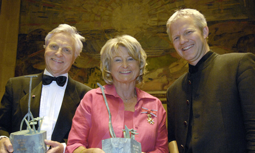 Arve Tellefsen, fiolinist, og Karin Krog, jazzsangerinne.