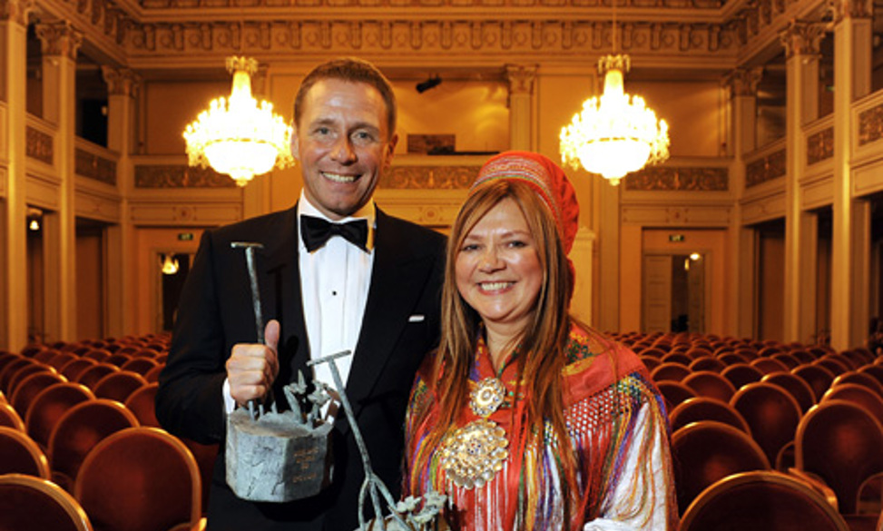 Espen Giljane, ballettkunstner, og Mari Boine, artist og kulturformidler.